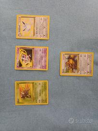 tre rare + non comune vintage Junkgle 2000 Pokemon