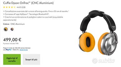 Cuffie Dyson OnTrac'™ (CNC Aluminium)