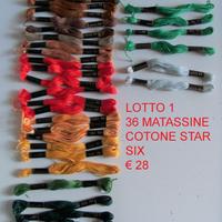 LOTTO FILI DA RICAMO