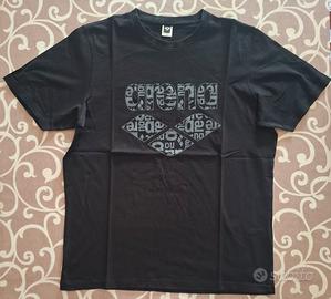 t-shirt uomo arena nera taglia L cotone logo
