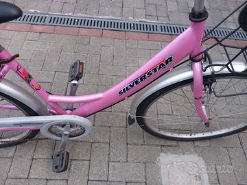 Bicicletta donna Silverstar 28” rosa con cambio
