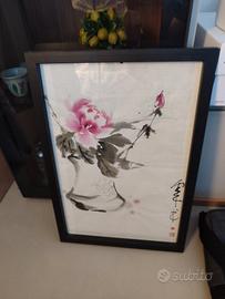 quadro ad acquerello fiori