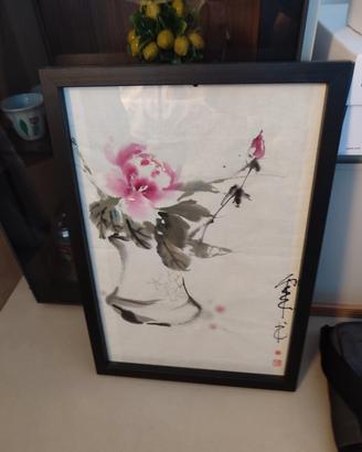 quadro ad acquerello fiori