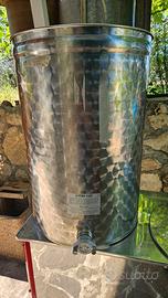 Maturatori miele acciaio inox 200kg con coperchio