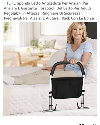 Sponda letto anticaduta per anziani