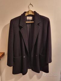 Giacca nera in cashmere Fiorella Rubino