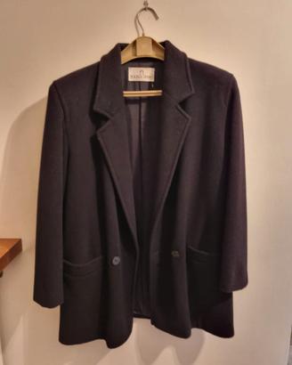 Giacca nera in cashmere Fiorella Rubino