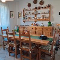 Soggiorno rustico in legno massello di faggio