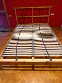 letto Ikea Delsev 140x200 legno massello 