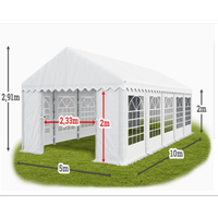 GAZEBO TENDONE PER FESTE o FIERE 5x10  CON PARETI