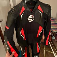 Tuta intera pelle moto ragazzo 10/12 anni