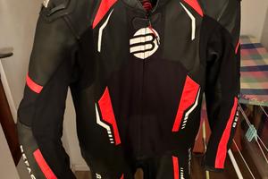 Tuta intera pelle moto ragazzo 10/12 anni