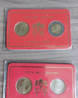 Lotto 2 blister (2 x 2 monete) Vaticano GP2