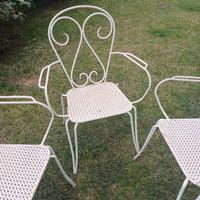  4  sedie vintage  da esterno