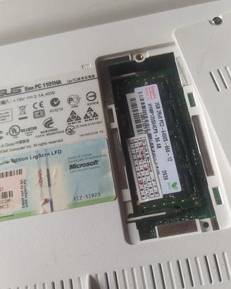 notebook Asus Eee 1101Ha