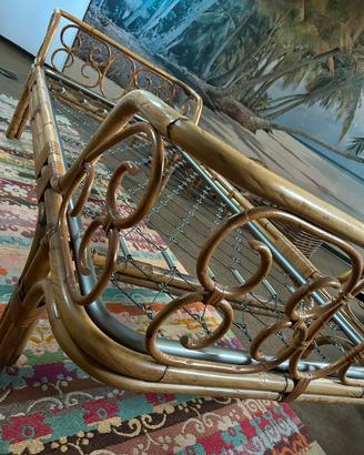 Cameretta anni ‘70 in midollino/rattan.