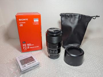 Lente Sony FE F2.8 Macro G OSS da 90 mm