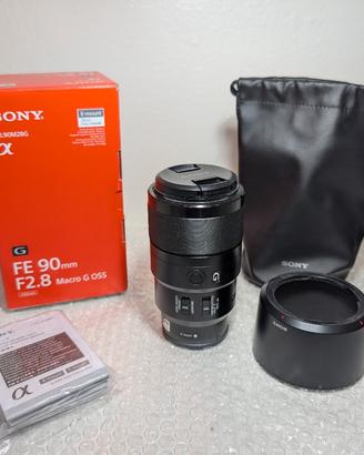 Lente Sony FE F2.8 Macro G OSS da 90 mm