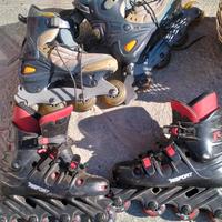 Pattini in linea e pattini per ghiaccio