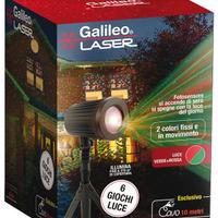 Proiettore laser da esterno con 6 giochi di luce
