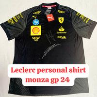 Maglia Monza 2024 Autografata Leclerc Sainz NFS