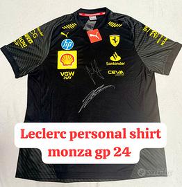 Maglia Monza 2024 Autografata Leclerc Sainz NFS