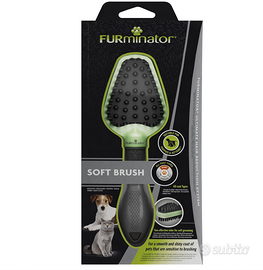 Spazzola 2 in 1 morbida per cani e gatti , ideale