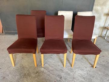 Set 6 sedie imbottite Ikea (modello Henriksdal)