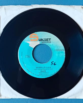 Disco 45 giri reggae Tiger - Sitting in Lala