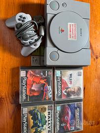 PlayStation one con giochi