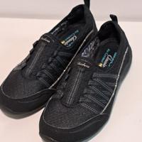 skechers nere profili argento n. 35 nuove