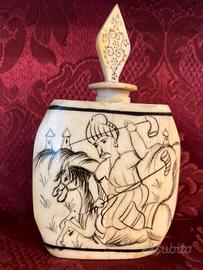 Snuff Bottle persiana antica in osso