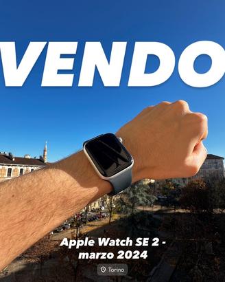 Apple Watch SE 44mm + 2 cinturini originali