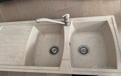 Lavello cucina 116X50 e rubinetto