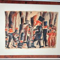 Franz borghese litografia quadro