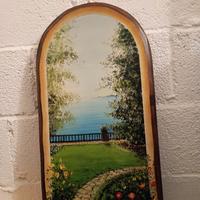 quadretto su legno stile Amalfi