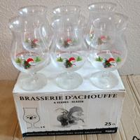 12 Bicchieri Calici Birra Belga La Chouffe Nuovi