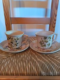 Coppia di tazze "Pof  Ancienne Porcellains"