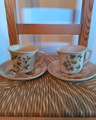 Coppia di tazze "Pof  Ancienne Porcellains"