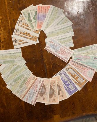25 miniassegni da collezione quasi tutti fds