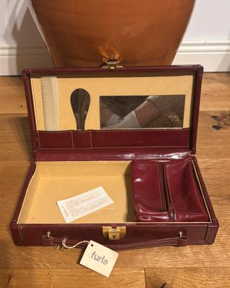 Valigetta beauty case pelle furla anni 70