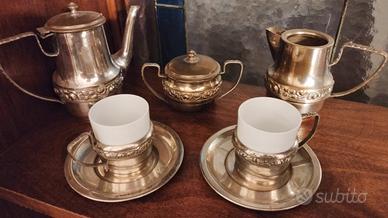 servizio caffè in peltro 