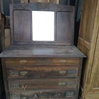 Antiquariato - Cassettiera con specchiera