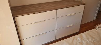 cassettiera + comodini Nivoll