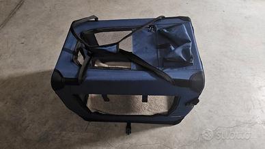 Trasportino cane/gatto 70x52x50 blu scuro