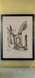 Serigrafia Antica Osteria Palatone  Firmata Aniell