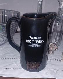 CARAFFA CARAFFINA SEAGRAM'S 100 PIPERS WHISKY