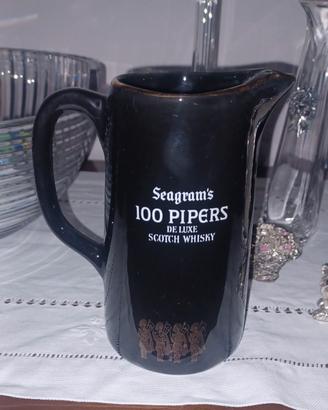 CARAFFA CARAFFINA SEAGRAM'S 100 PIPERS WHISKY