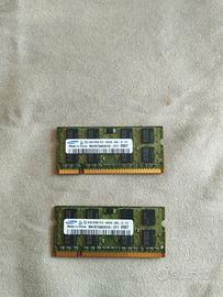 RAM Samsung DDR2 2GB 667 MHz SODIMM per laptop