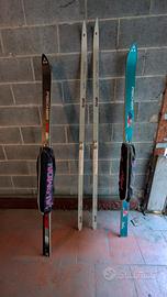 3 coppie di sci vintage